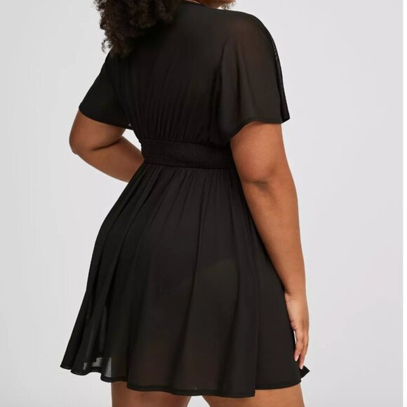 NWT Torrid Sheer Empire Waist Cover-Up Dress L - Picture 3 of 14